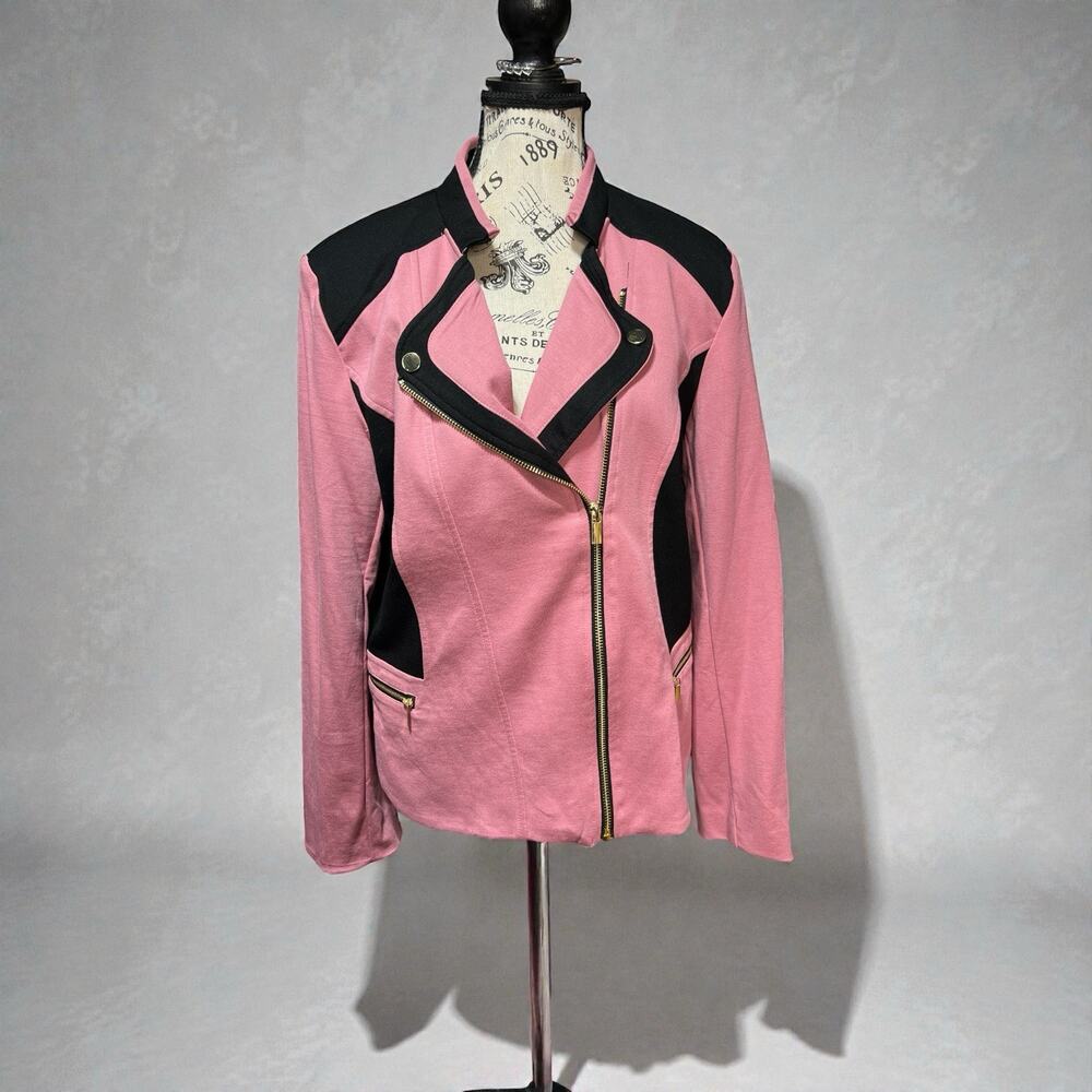 Iman Pink Women’s Blazer Jacket Size L New